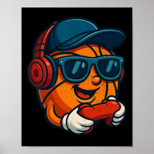 Cool Sketll Gamer For Kids Youth Funny Sketll Gami Poster