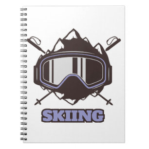 Cool Ski Helmet  Notebook