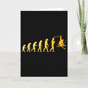 Cool Skiing Art For Men Women Skiing Themed Ski Lo Card