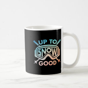 Cool skiing design for men women ski skier snow coffee mug