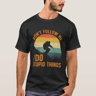 Cool Skiing Design For Men Women Snow Skier Ski Lo T-Shirt