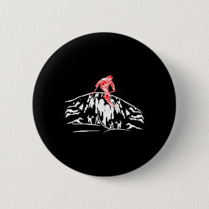 Cool Skiing Skis Downhill Mountain Adventure Skier 6 Cm Round Badge