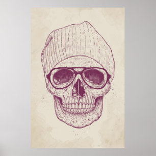 Cool skull poster