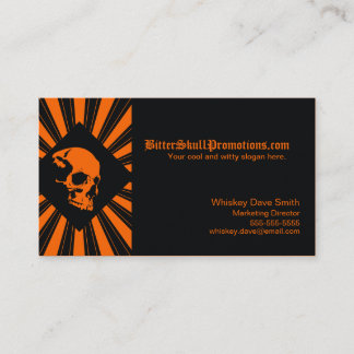 Cool SkullBurst Business Cards