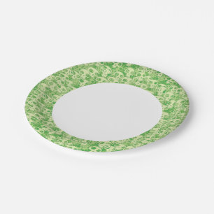 Cool skulls paper plate