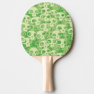 Cool skulls ping pong paddle