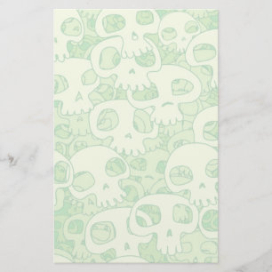 Cool skulls stationery