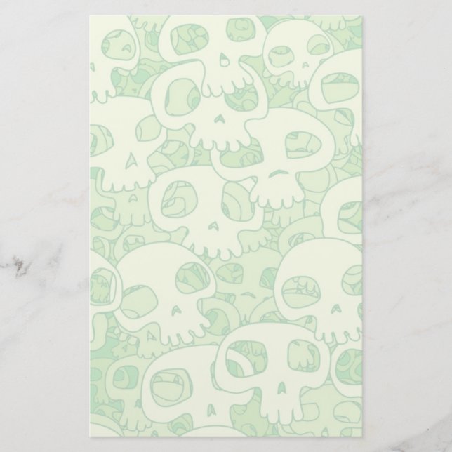 Cool skulls stationery (Front)