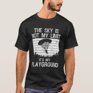 Cool Skydiving Art For Men Women Skydive Parachute T-Shirt