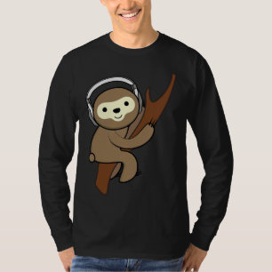 Cool Sloth Music Headphones Funny T-Shirt