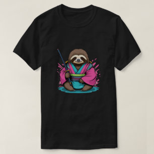 Cool Sloth Samurai T-Shirt – Unique and Fun Design