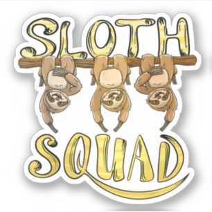 Cool Sloth Squad – Funny Lazy Animal Lover Design