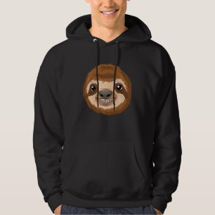 Cool Sloth With Dental Braces Funny Animal Teeth S Hoodie
