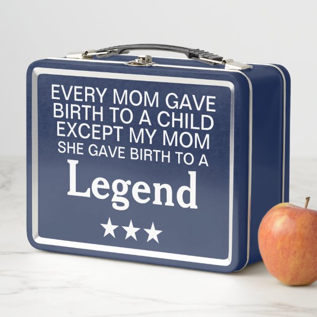 Cool Smart Cute Funny Quotes Metal Lunch Box (In Situ)