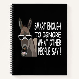 Cool Smart Donkey  Notebook