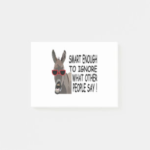 Cool Smart Donkey Post-it Notes