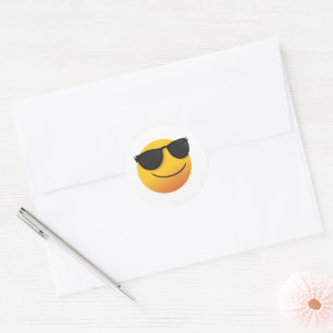 Cool Smiley Sticker   Fun Emoji Design