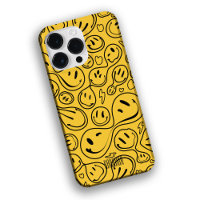 Cool Smiling Face Melting Smile Pattern yellow