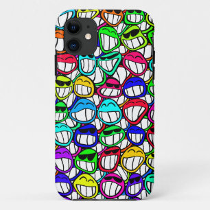 Cool Smiling Faces iPhone 11 Case