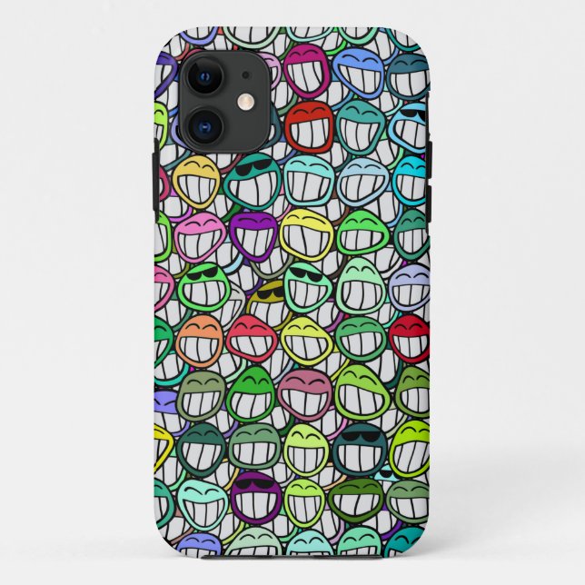 COOL SMILING FACES GROUP Case-Mate iPhone CASE (Back)