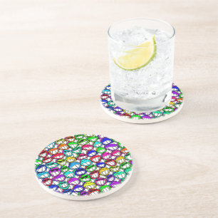 COOL SMILING FACES GROUP COASTER