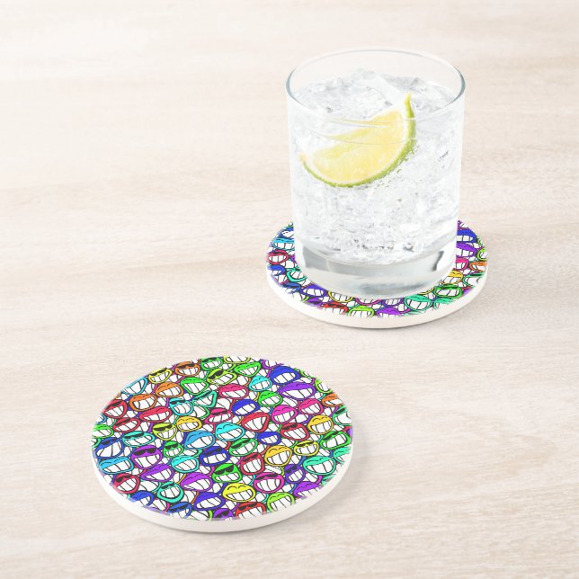 COOL SMILING FACES GROUP COASTER (Side)