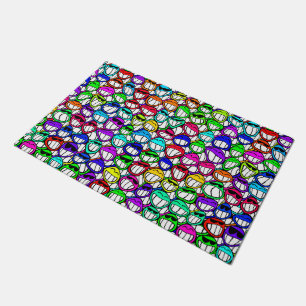 COOL SMILING FACES GROUP I + your idea Doormat
