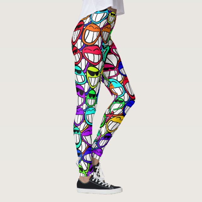 COOL SMILING FACES GROUP I + your idea Leggings (Right)