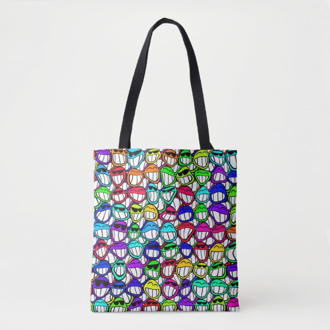 COOL SMILING FACES GROUP I + your idea Tote Bag (Front)