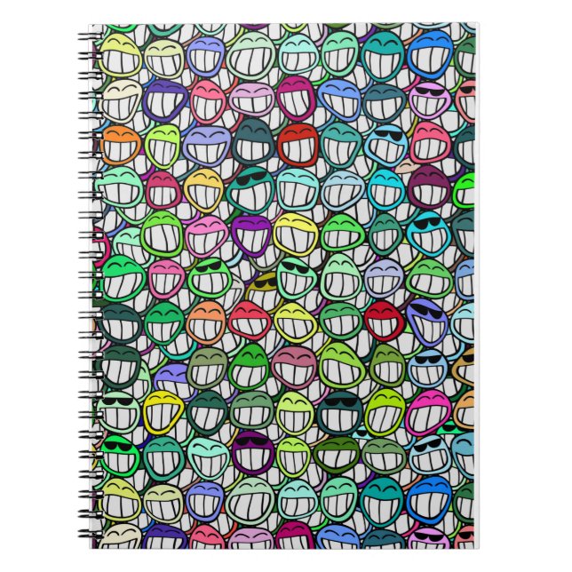 COOL SMILING FACES GROUP NOTEBOOK (Front)