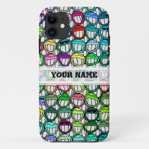 COOL SMILING FACES GROUP + your text iPhone 11 Case