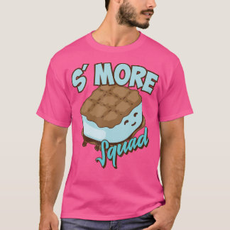Cool S'More Squad Funny Camping Group Camper Food T-Shirt