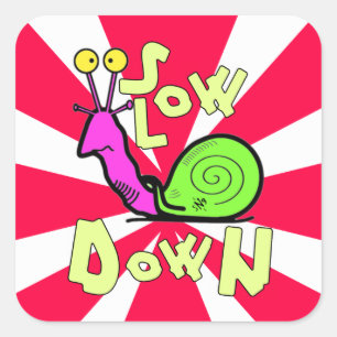 Cool Snail Cartoon Sticker