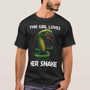 Cool Snake For Girls Kids Reptile Animal Snake T-Shirt