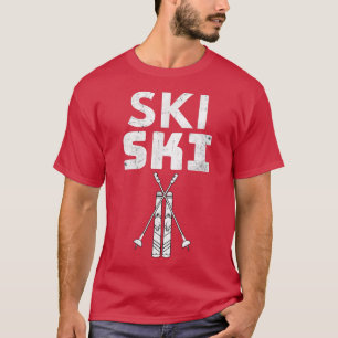 Cool Snow Adventure Ski Instructor Sports Skiing S T-Shirt
