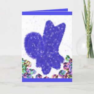 Cool snow dog New Year card