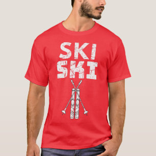 Cool Snow Ski Winter Vacation Skiing Skiers Men Wo T-Shirt