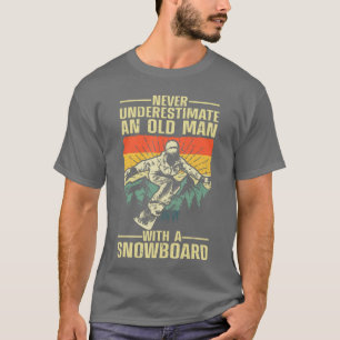 Cool Snowboard Art Men Women Skier Snowboarding Sn T-Shirt