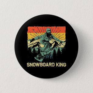 Cool Snowboard For Men Dad Snowboarding Skiing Sno 6 Cm Round Badge