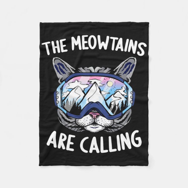 Cool Snowboard For Men Women Kids Ski Lover Mounta Fleece Blanket (Front)