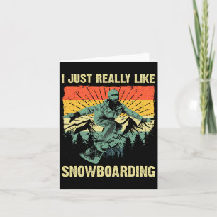 Cool Snowboard For Men Women Snowboarding Skiing S Card