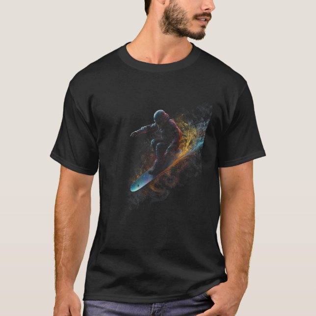 Cool Snowboard  Freestyle Snowboarding Snowboarder T-Shirt (Front)