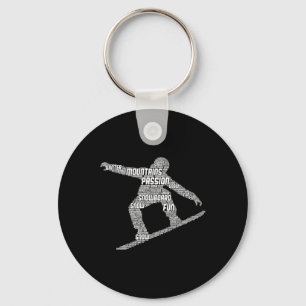 Cool Snowboarder Apparel And Gift Ideas Men's Uni Key Ring