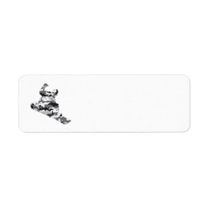 Cool Snowboarder in a Camouflage Grey Pattern