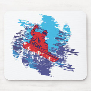 Cool Snowboarder Mouse Mat
