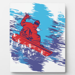 Cool Snowboarder Plaque