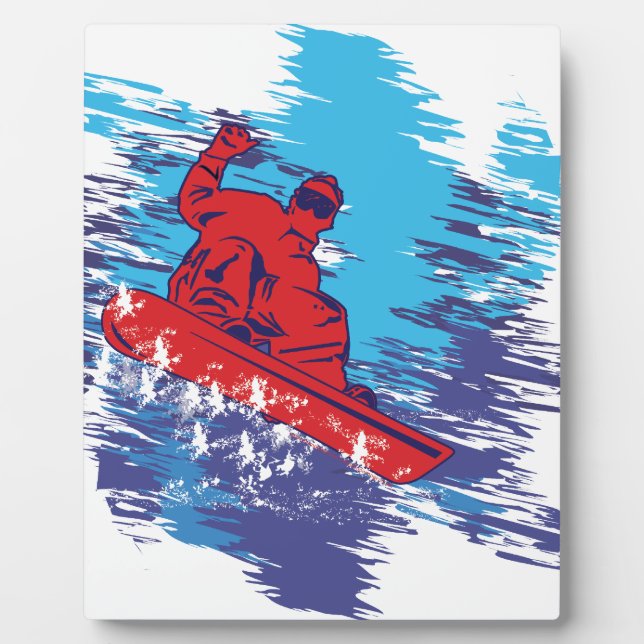 Cool Snowboarder Plaque (Front)