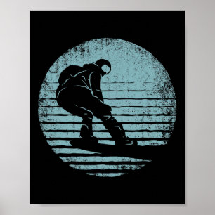 Cool Snowboarder Vintage Snowboarding The Perfect Poster