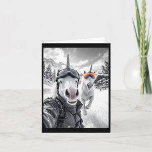 Cool Snowboarder Winter Sport Snowboard Unicorn Se Card