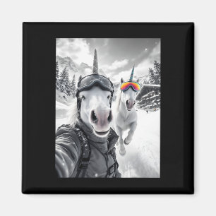 Cool Snowboarder Winter Sport Snowboard Unicorn Se Magnet